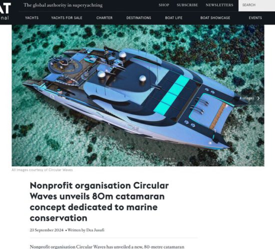 We’re thrilled to share that CIRCULAR WAVES is featured in BOAT International